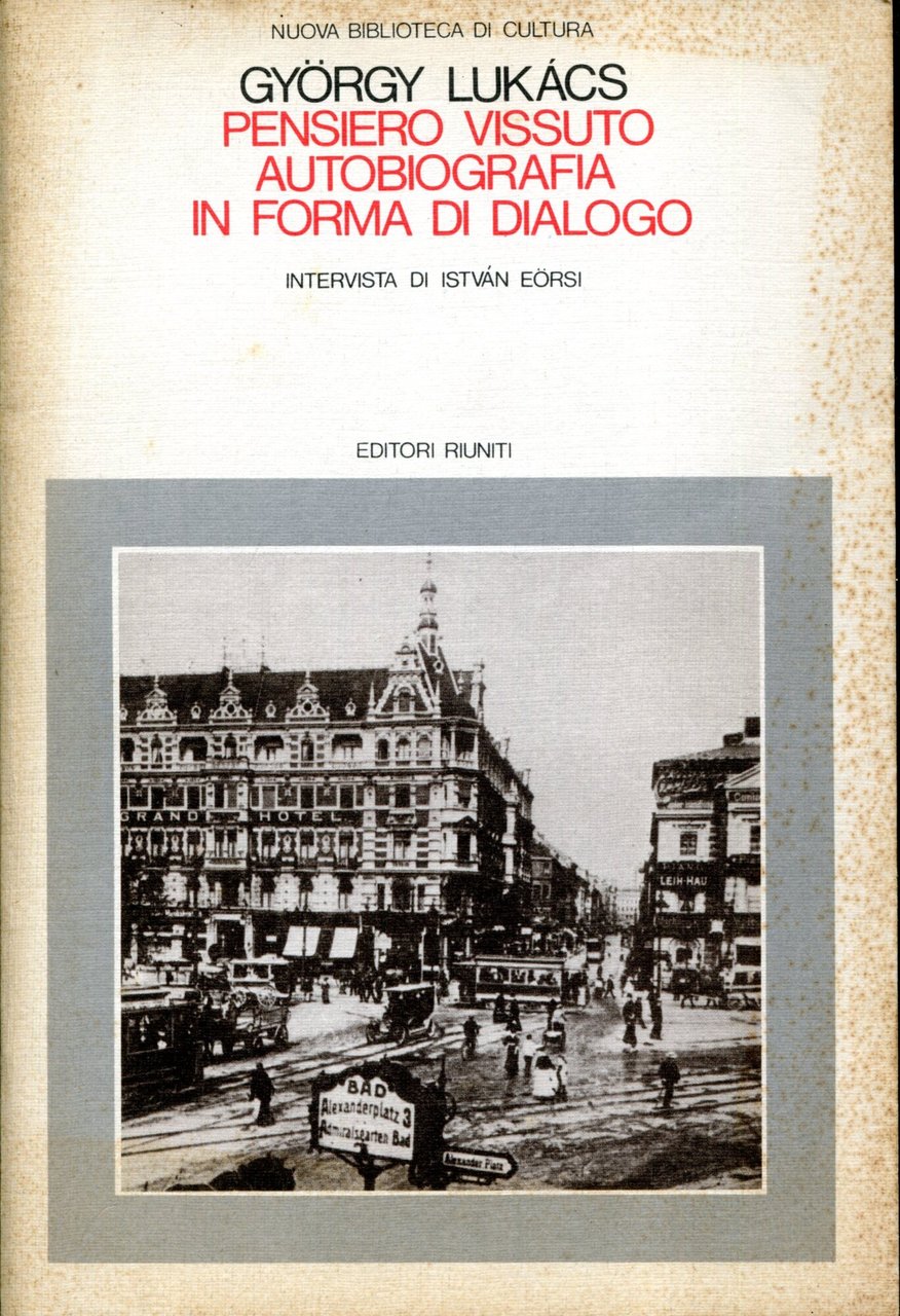 Pensiero vissuto. Autobiografia in forma di dialogo. Intervista di Istvan … | Immagine principale
