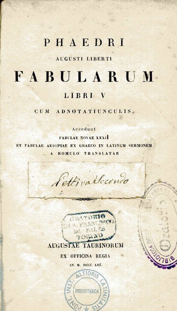 Phaedri Augusti Liberti Fabularum libri V cum adnotatiunculis : accedunt …