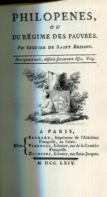 Philopenes, ou Du régime des pauvres. Par Seguier de Saint …