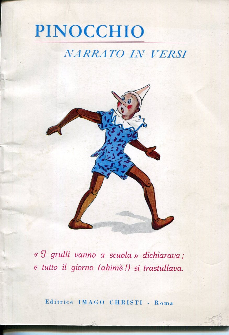 Pinocchio narrato in versi (a piccoli e... grandi) | Immagine principale
