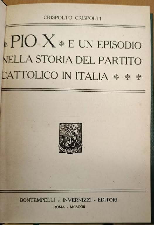 Pio X e un episodio nella storia del partito cattolico … | Immagine Gallery 2