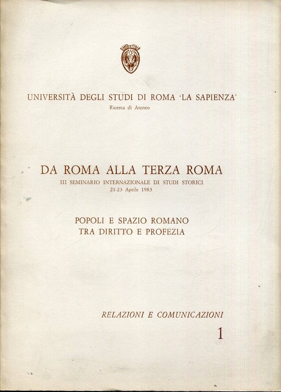 Popoli e spazio romano tra diritto e profezia : 3. … | Immagine principale
