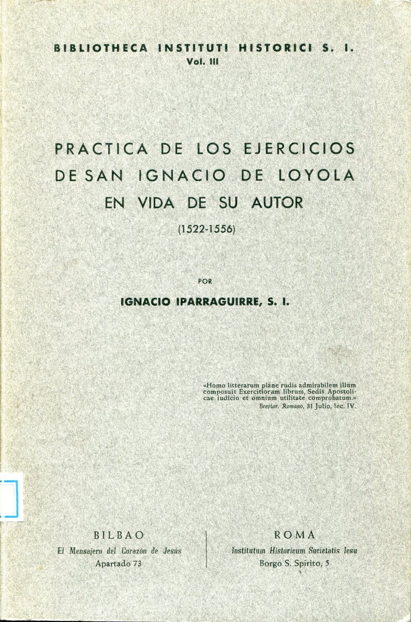 Practica de los Ejercicios de san Ignacio de Loyola en …