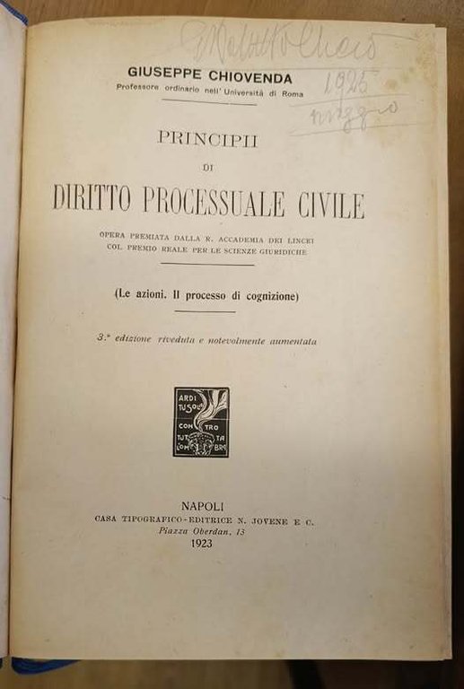 Principii di diritto processuale civile : le azioni, il processo … | Immagine Gallery 2