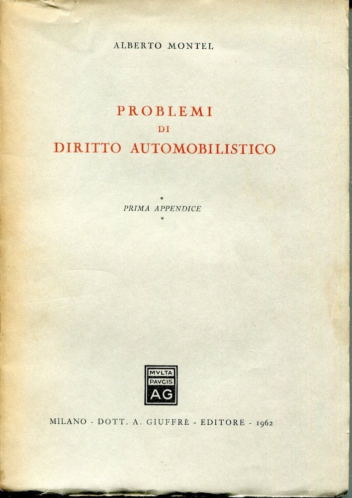 Problemi di diritto automobilistico. 1. appendice | Immagine principale