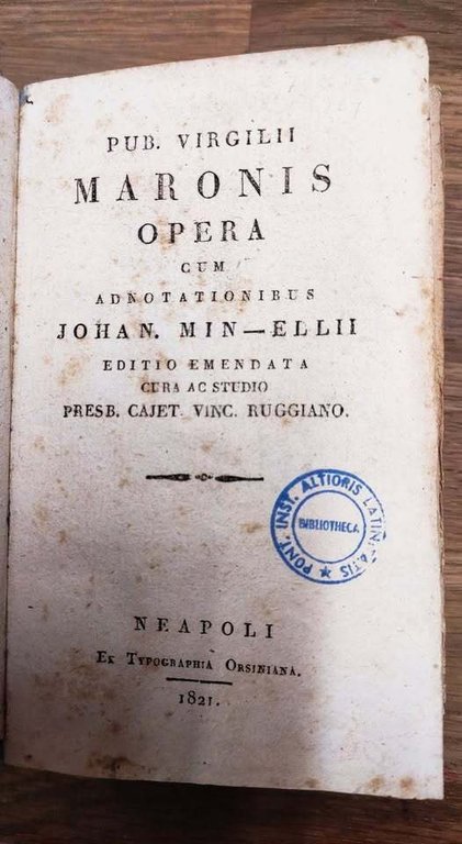Pub. Virgilii Maronis opera cum adnotationibus Johan. Min-elli