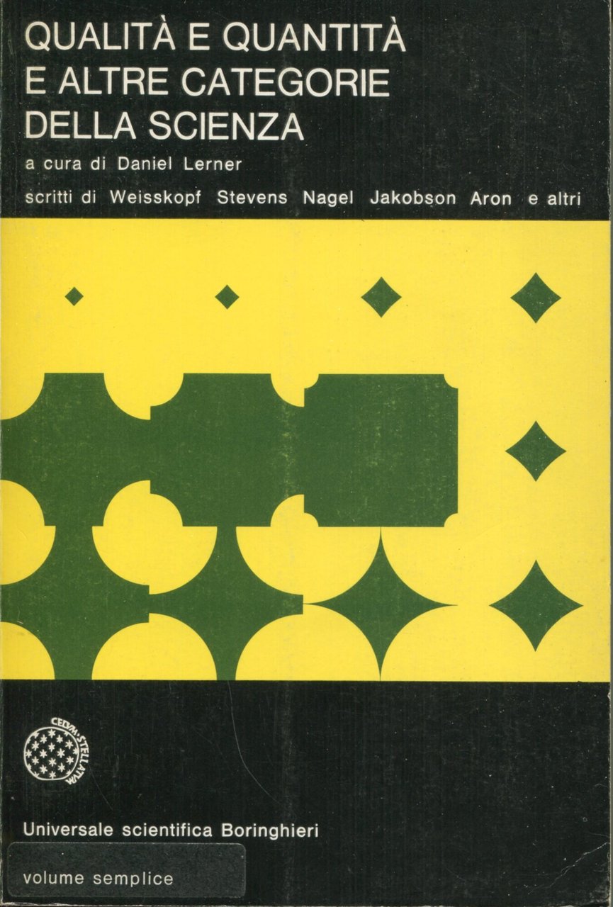 Qualita e quantita e altre categorie della scienza