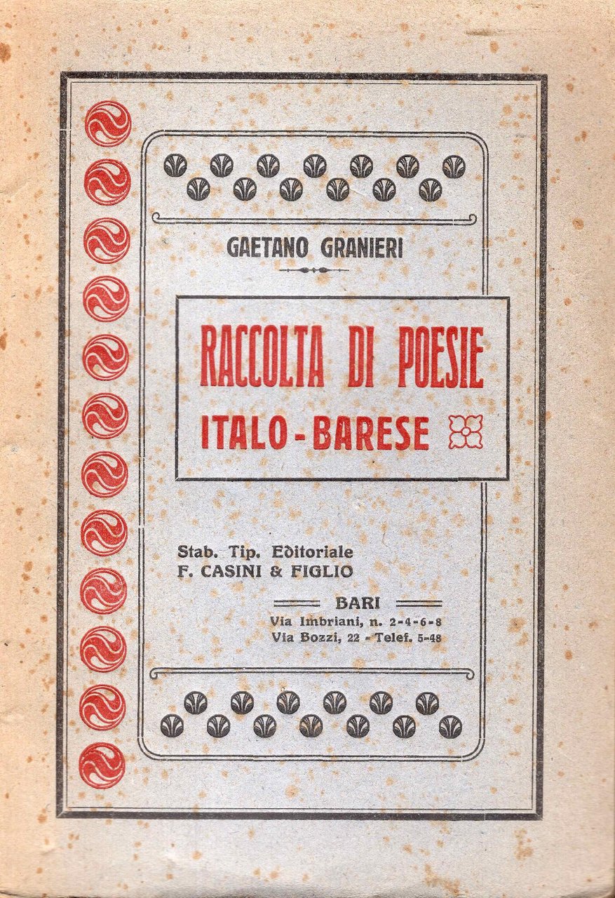 Raccolta di poesie italo-barese