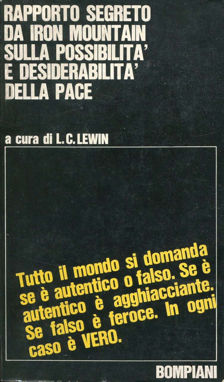 Rapporto segreto da Iron Mountain sulla possibilità e desiderabilità della … | Immagine principale