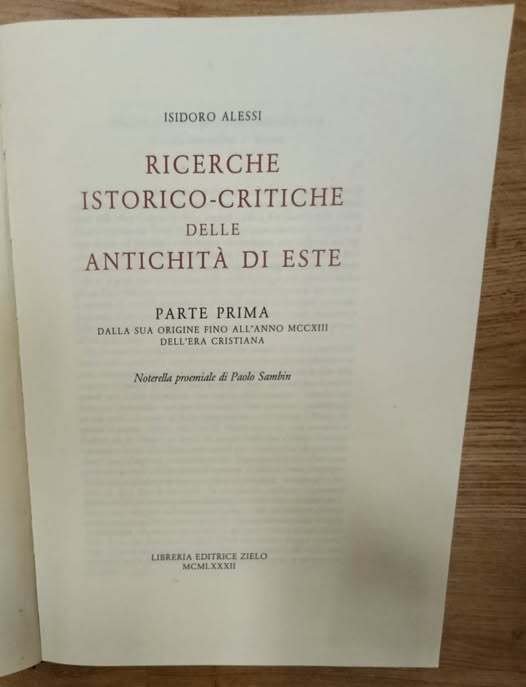 Ricerche istorico-critiche delle antichita di Este 1: Dalla sua origine … | Immagine Gallery 2