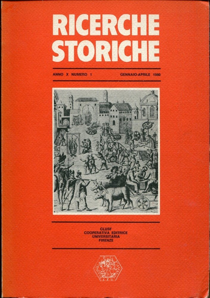 Ricerche storiche: anno X nummero 1, gennaio-aprile 1980