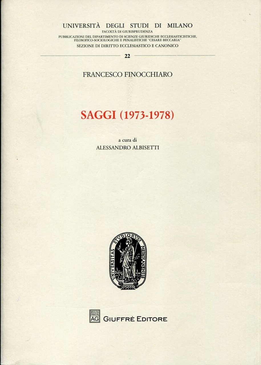 Saggi 1973-1978. A cura di Alessandro Albisetti | Immagine principale