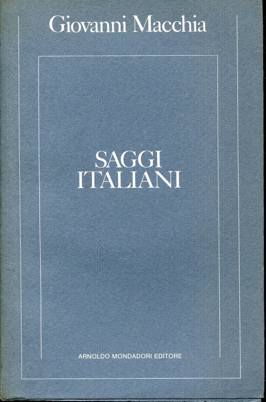 Saggi italiani | Immagine principale
