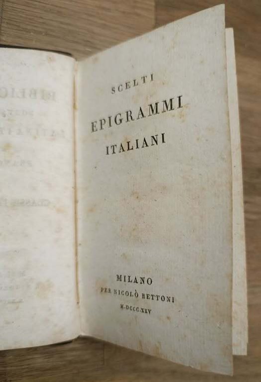 Scelti epigrammi italiani
