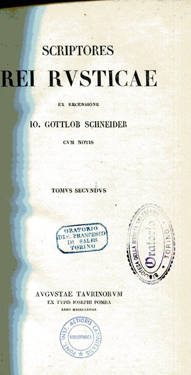 Scriptores rei rusticae ex recensione Io. Gottlob Schneider cum notis … | Immagine Gallery 2