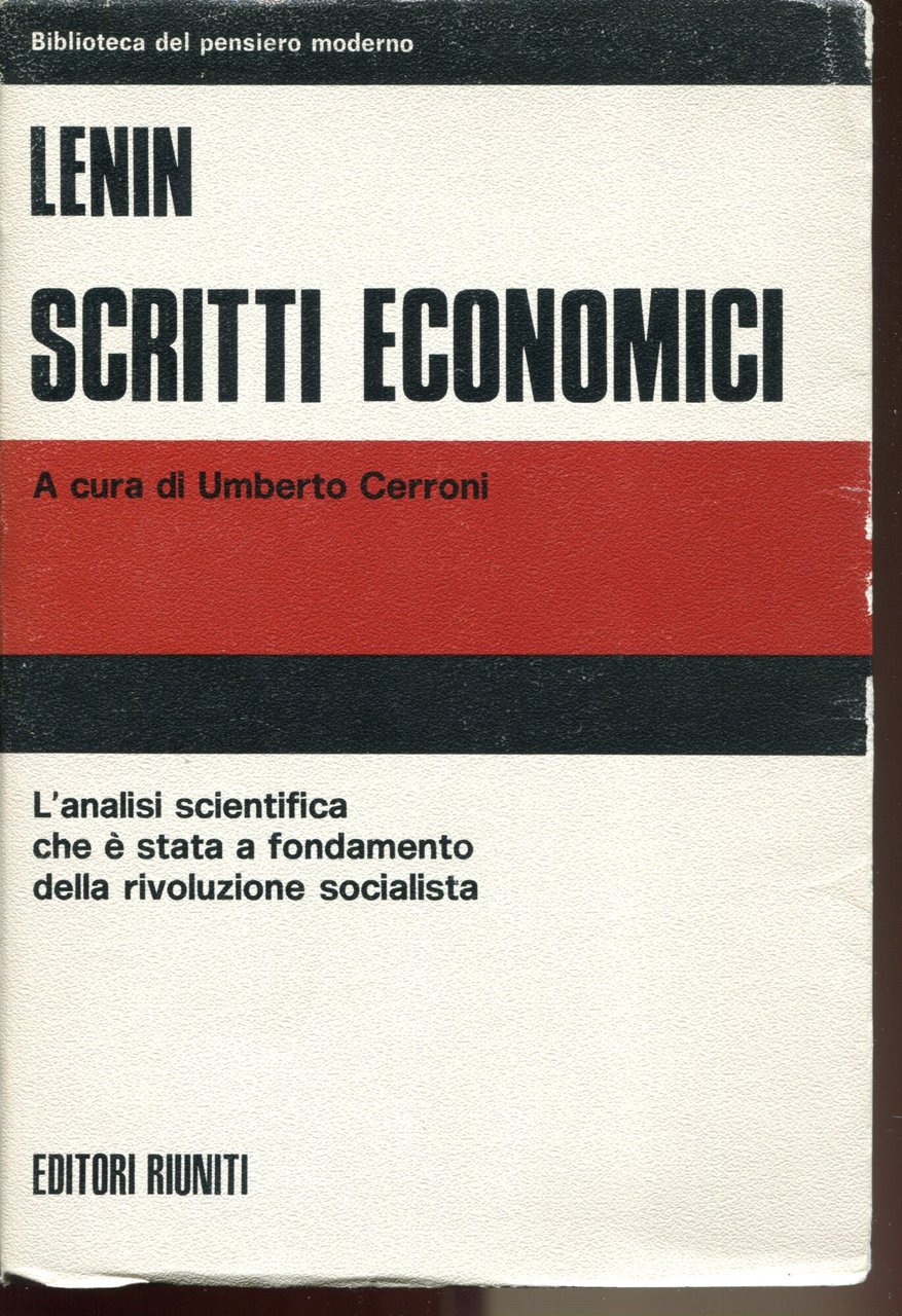 Scritti economici. A cura di Umberto Cerroni | Immagine principale