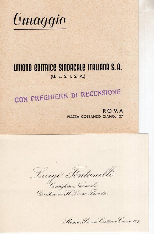 Sentimento della rivoluzione, scritti politici scelti e presentati dal littore …