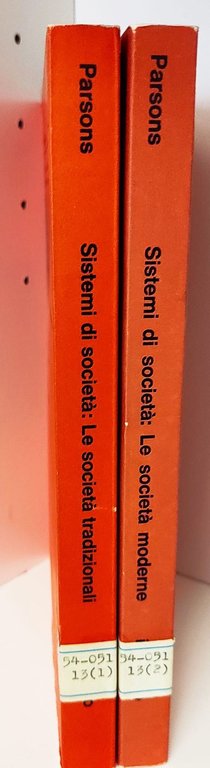 Sistemi di società, 1: Le società tradizionali, 2: Le società …