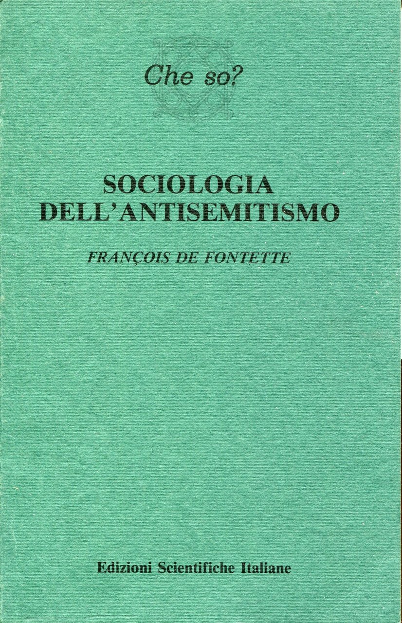 Sociologia dell'antisemitismo