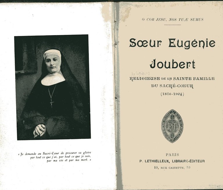 Soeur Eugenie Joubert. Religieuse de la sainte famille du Sacre-Coeur … | Immagine Gallery 2