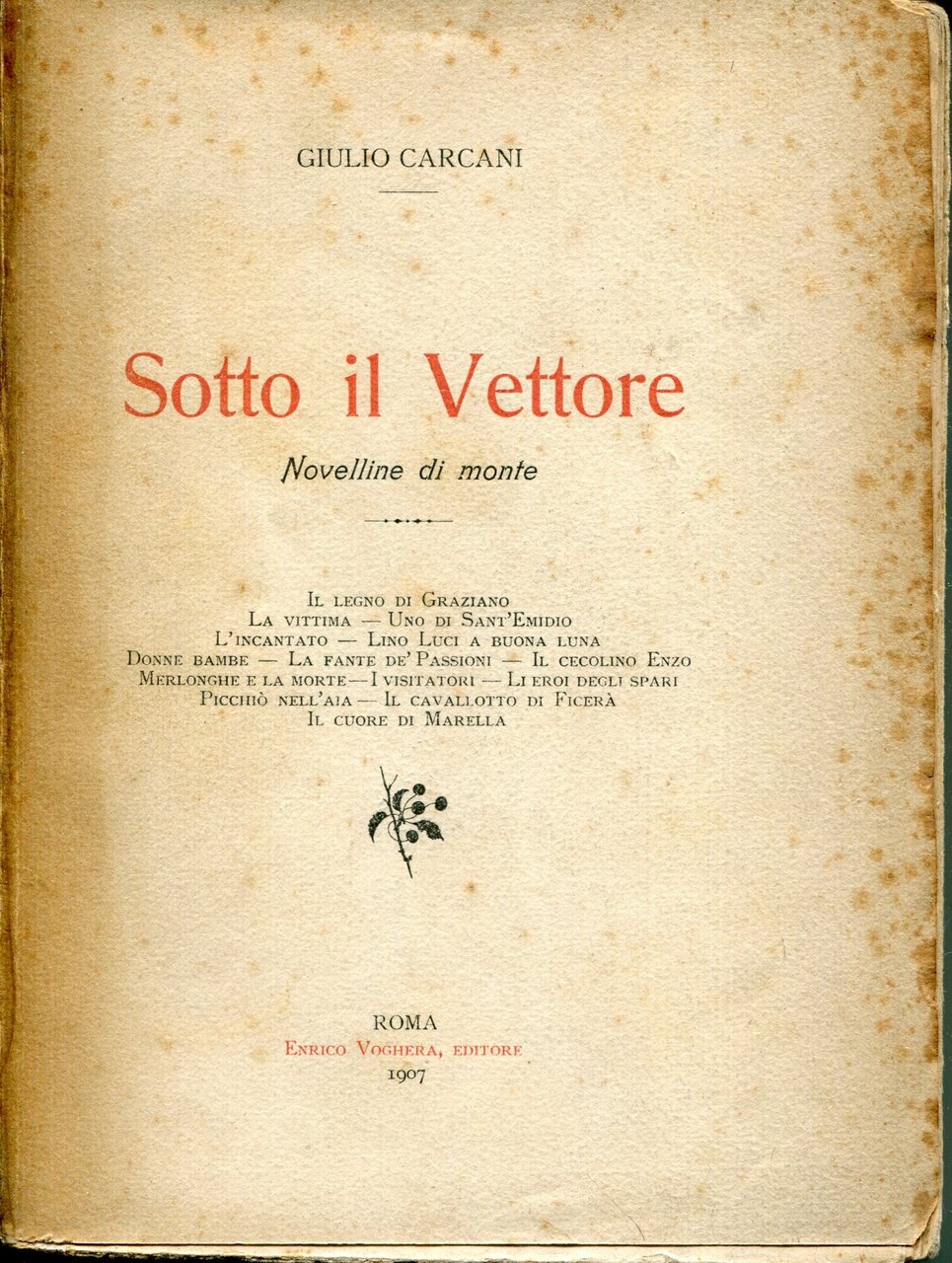Sotto il Vettore : novelline di monte
