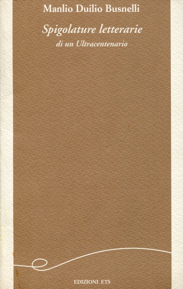 Spigolature letterarie di un Ultracentenario | Immagine principale