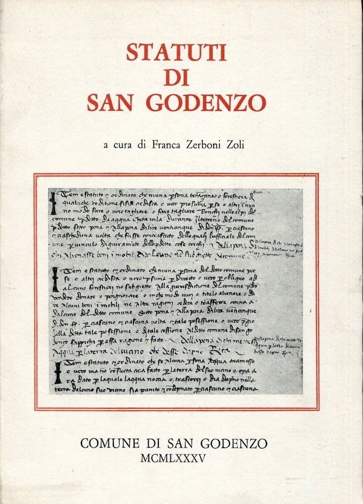 Statuti di San Godenzo : 1413-1613, con un saggio introduttivo … | Immagine principale
