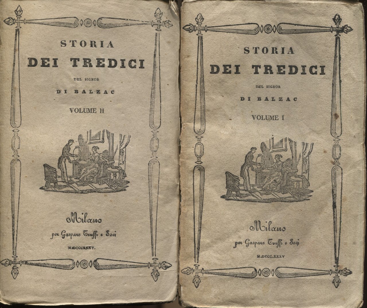 Storia dei tredici del Signor di BALZAC. Volume 1 e …