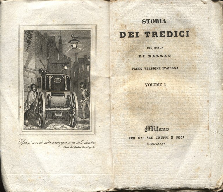 Storia dei tredici del Signor di BALZAC. Volume 1 e …