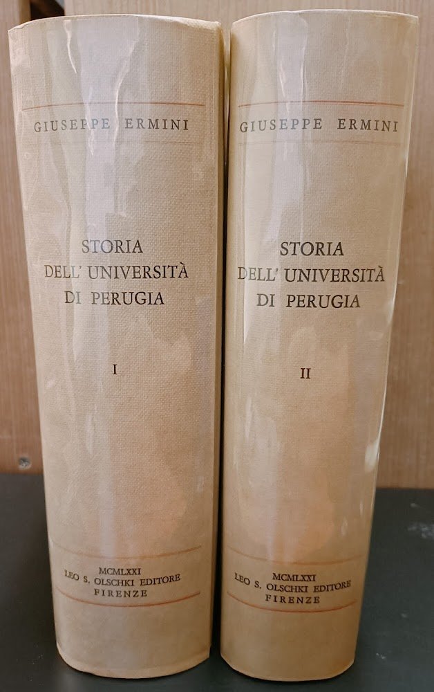 Storia dell'Università di Perugia. Volumi I-II