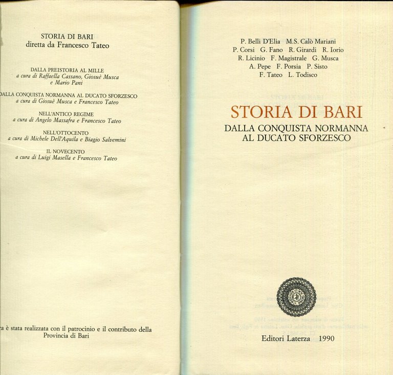 Storia di Bari. Dalla conquista normanna al ducato sforzesco (Vol. … | Immagine Gallery 2