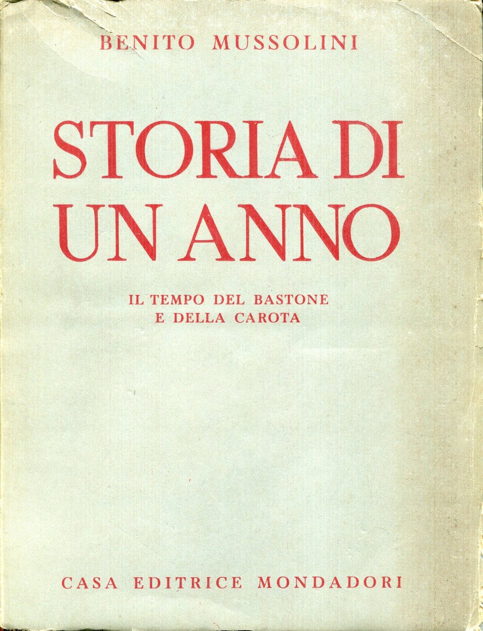 Storia di un anno : il tempo del bastone e … | Immagine principale