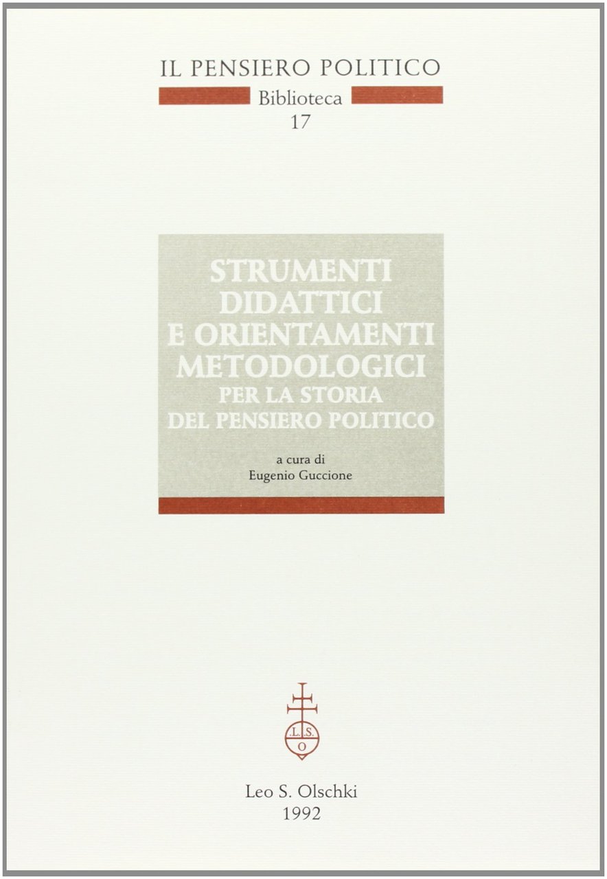 Strumenti didattici e orientamenti metodologici per la storia del pensiero …