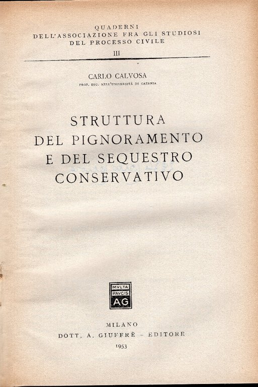Struttura del pignoramento e del sequestro conservativo | Immagine Gallery 2
