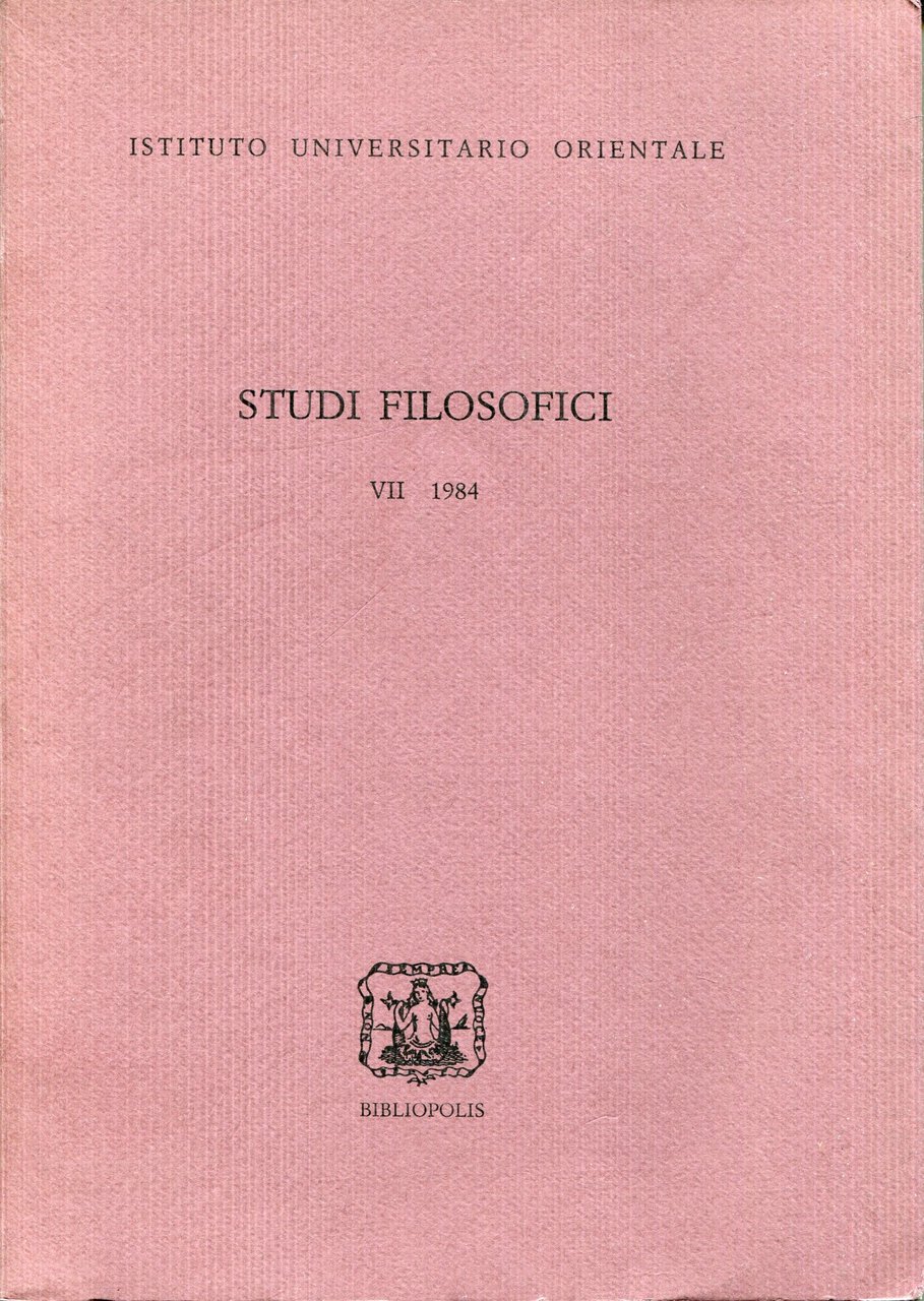 Studi Filosofici. VII 1984