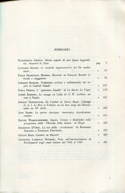 Studi Filosofici. VII 1984