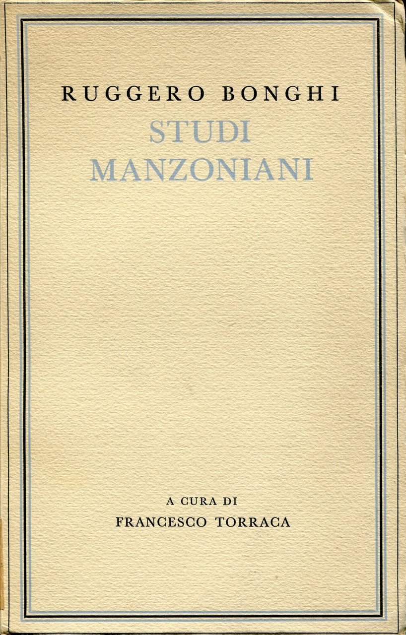 Studi manzoniani
