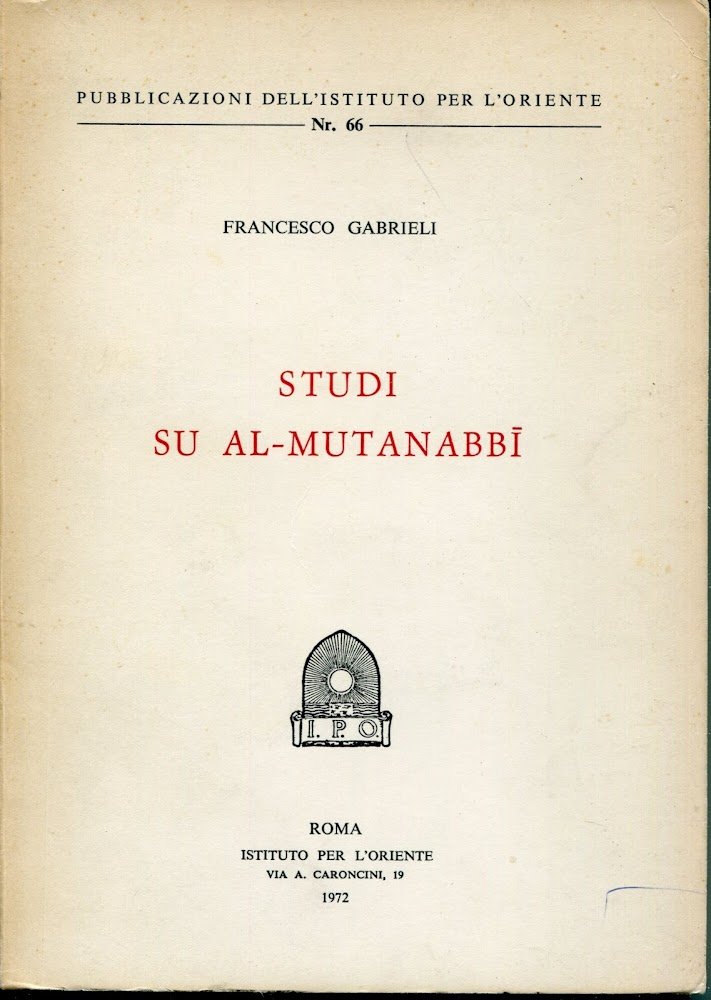 Studi su al-Mutanabbi