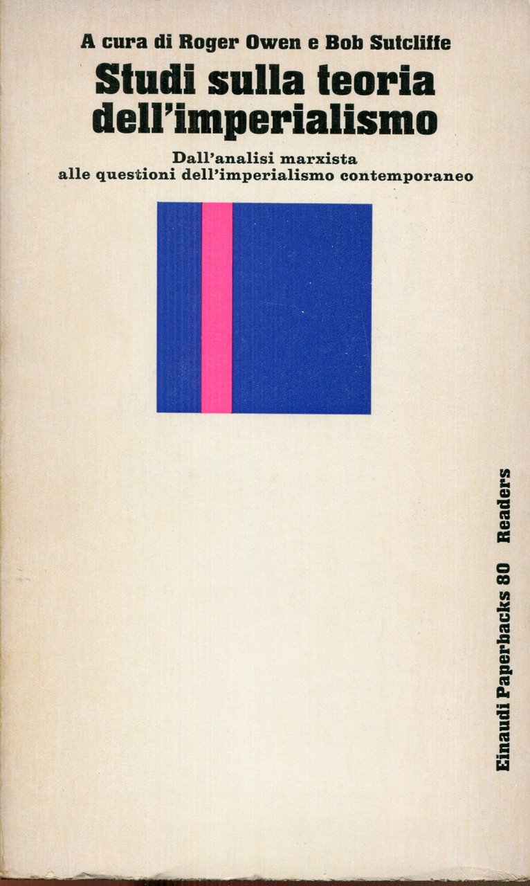 Studi sulla teoria dell'imperialismo : dall'analisi marxista alle questioni dell'imperialismo … | Immagine principale