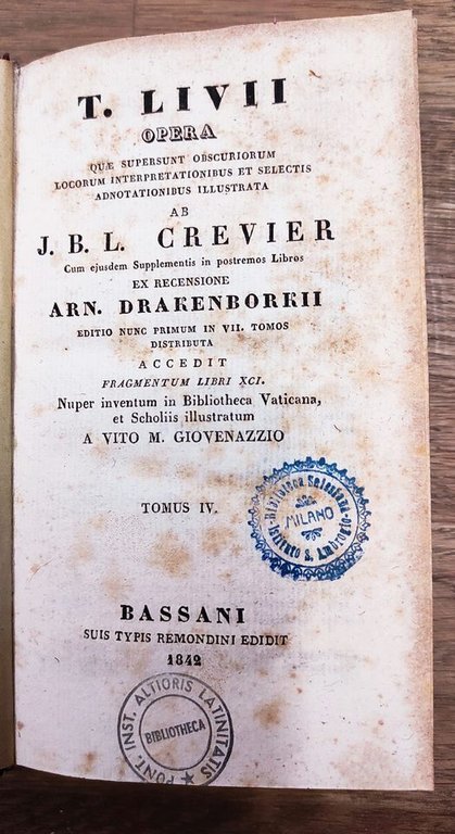 T. Livii opera quae supersunt obscuriorum locorum interpretationibus et selectis … | Immagine Gallery 2