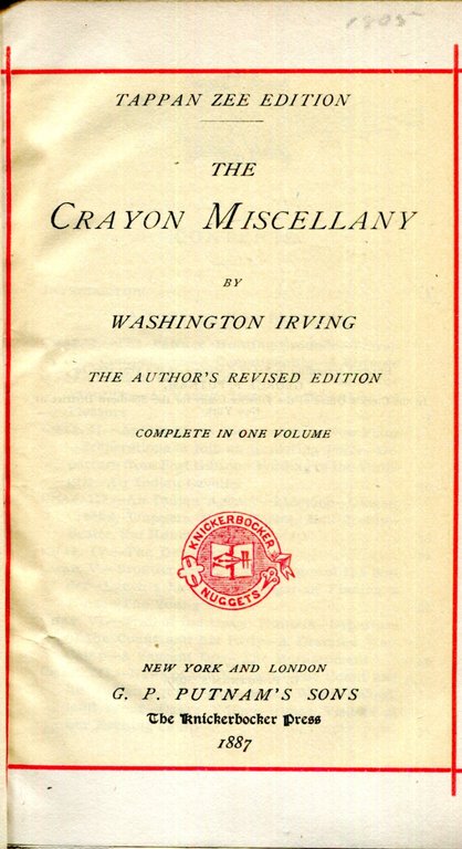 Tappan Zee Edition of Irving's Works. 12 volumi. Wolfert's Roost; …