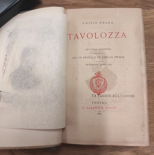 Tavolozza, 2. ed. preceduta da un profilo di Emilio Praga