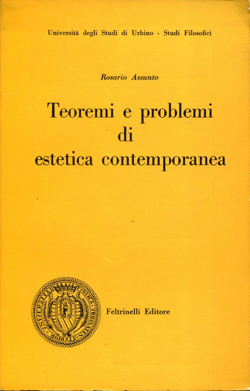 Teoremi e problemi di estetica contemporanea ( con una premessa … | Immagine principale