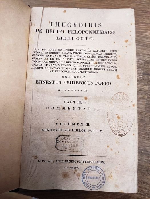 Thucydidis De bello Peloponnesiaco libri octo : de arte huius …