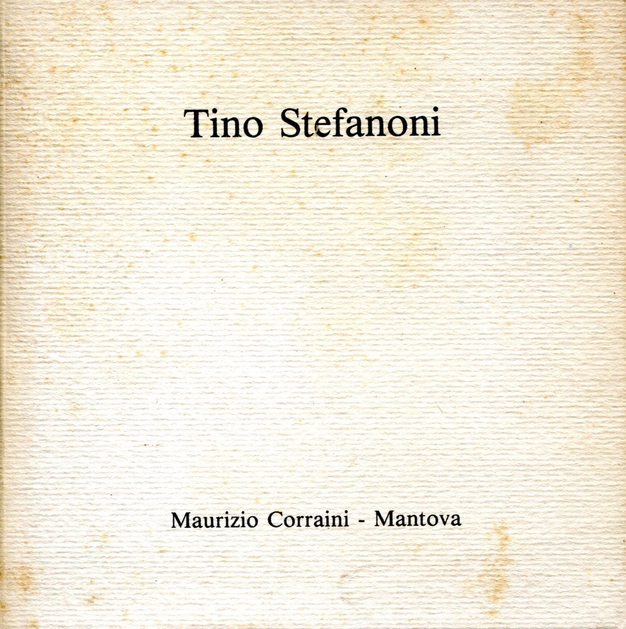 TINO STEFANONI. L'ombra discreta dell'ironia | Immagine principale
