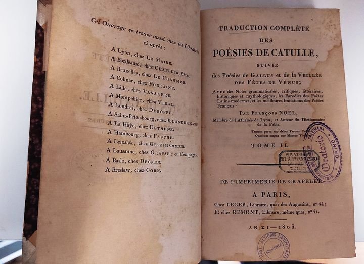 Traduction complete des poesies de Catulle, suivie des poesies de …