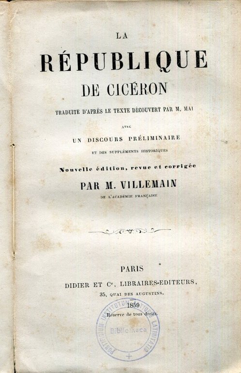 traduite d'apres le texte decouvert par M. Mai ; avec … | Immagine Gallery 2