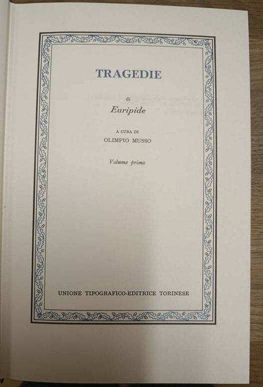 Tragedie di Euripide. Volume primo. Testo greco a fronte | Immagine Gallery 2