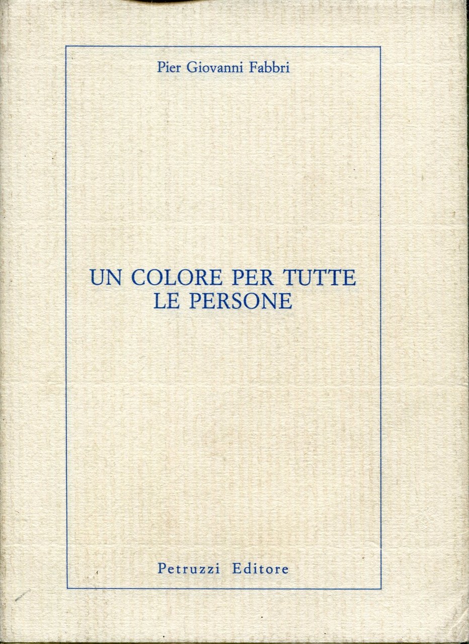Un colore per tutte le persone