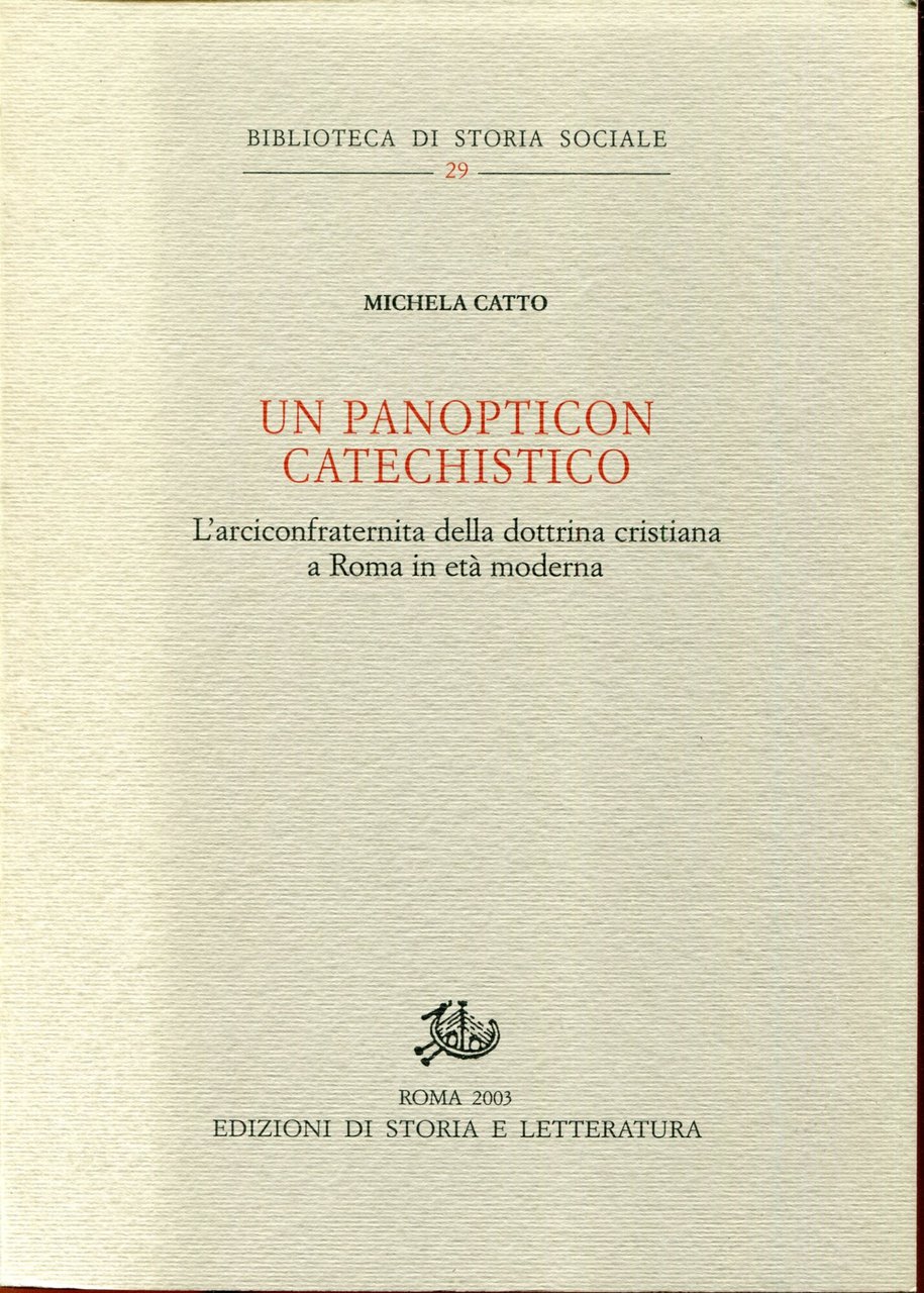Un panopticon catechistico: l'Arciconfraternita della dottrina cristiana a Roma in … | Immagine principale
